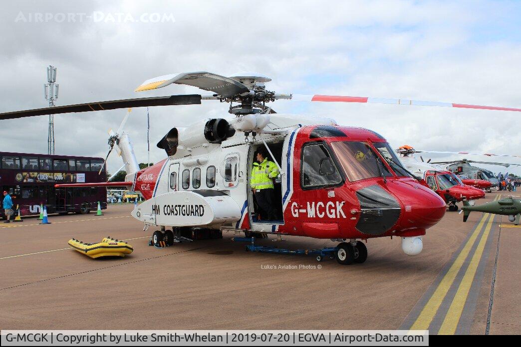 G-MCGK, 2014 Sikorsky S-92A C/N 920251, At RIAT 2019