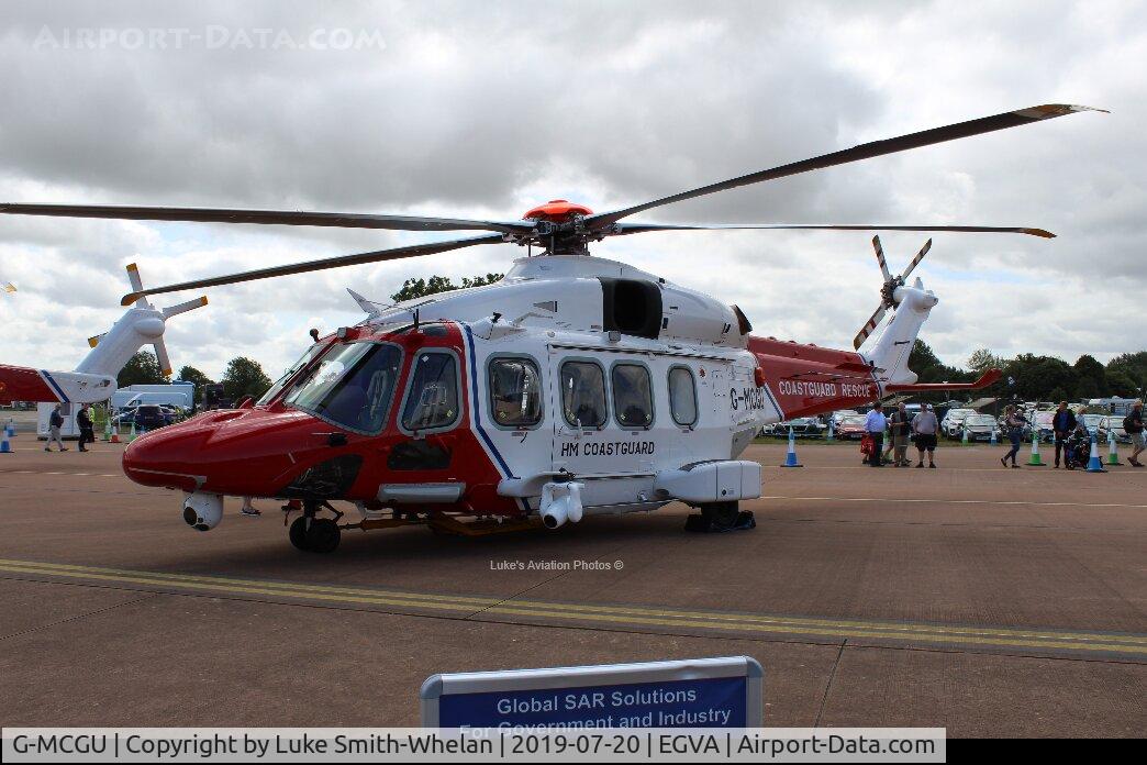 G-MCGU, 2014 Leonardo AW-189 C/N 92007, At RIAT 2019