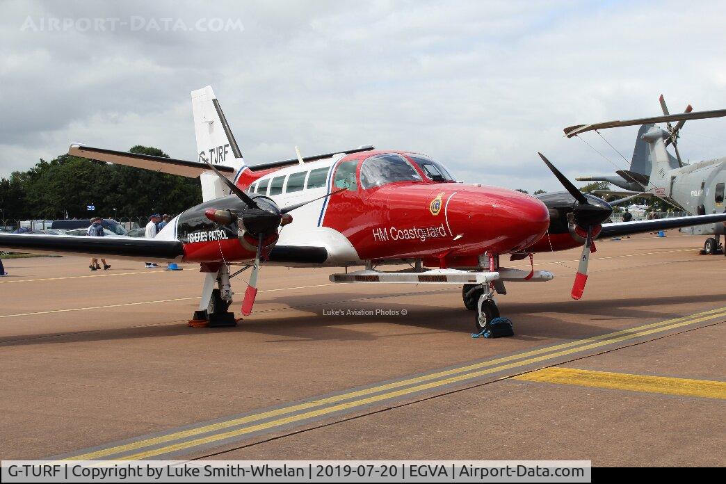 G-TURF, 1987 Reims Cessna F406 Caravan II C/N F406-0020, At RIAT 2019
