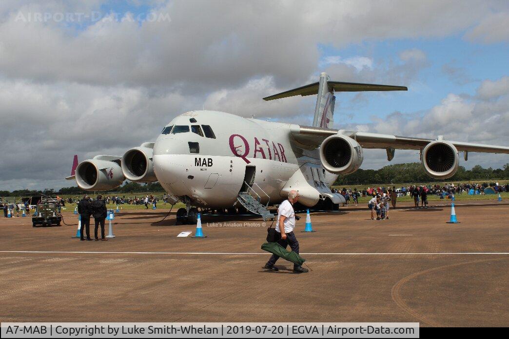 A7-MAB, 2009 Boeing C-17A Globemaster III C/N F-209/QA-2, At RIAT 2019