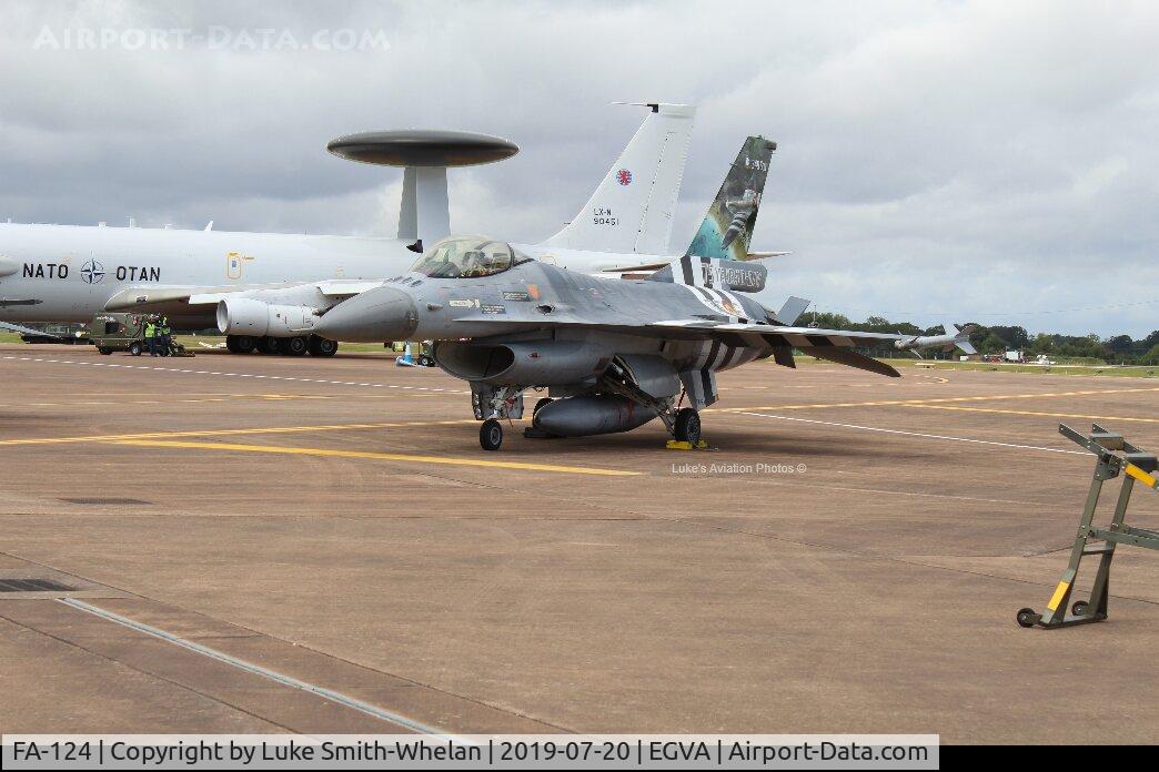 FA-124, SABCA F-16AM Fighting Falcon C/N 6H-124, At RIAT 2019