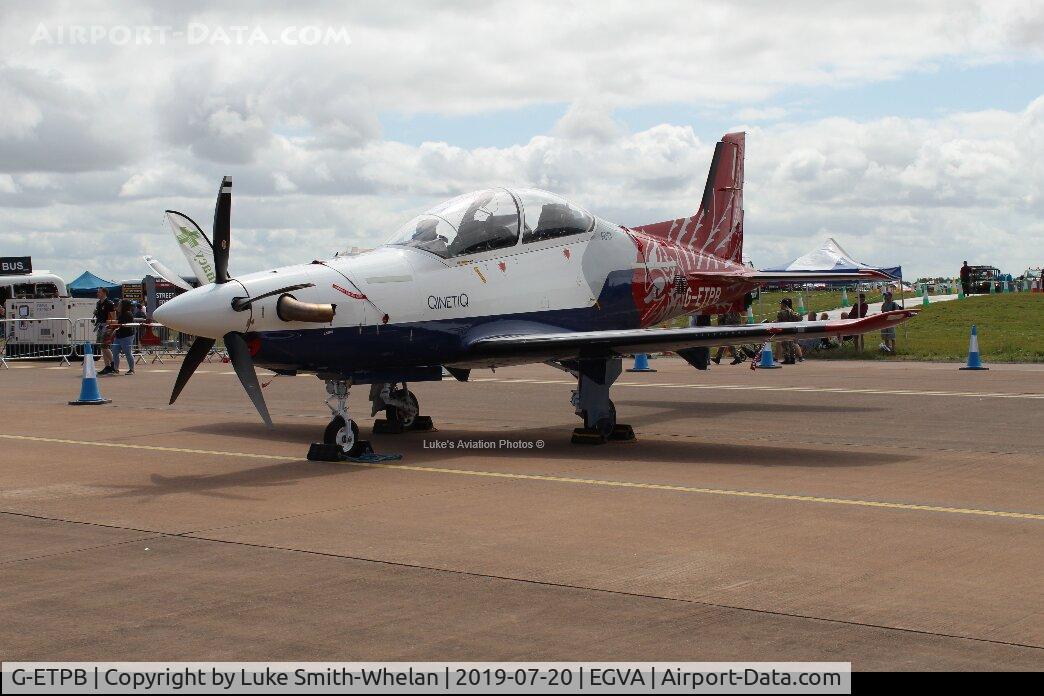 G-ETPB, 2017 Pilatus PC-21 C/N 311, At RIAT 2019
