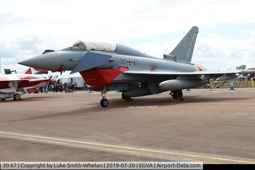 30 67, Eurofighter EF-2000 Typhoon T C/N GT018, At RIAT 2019