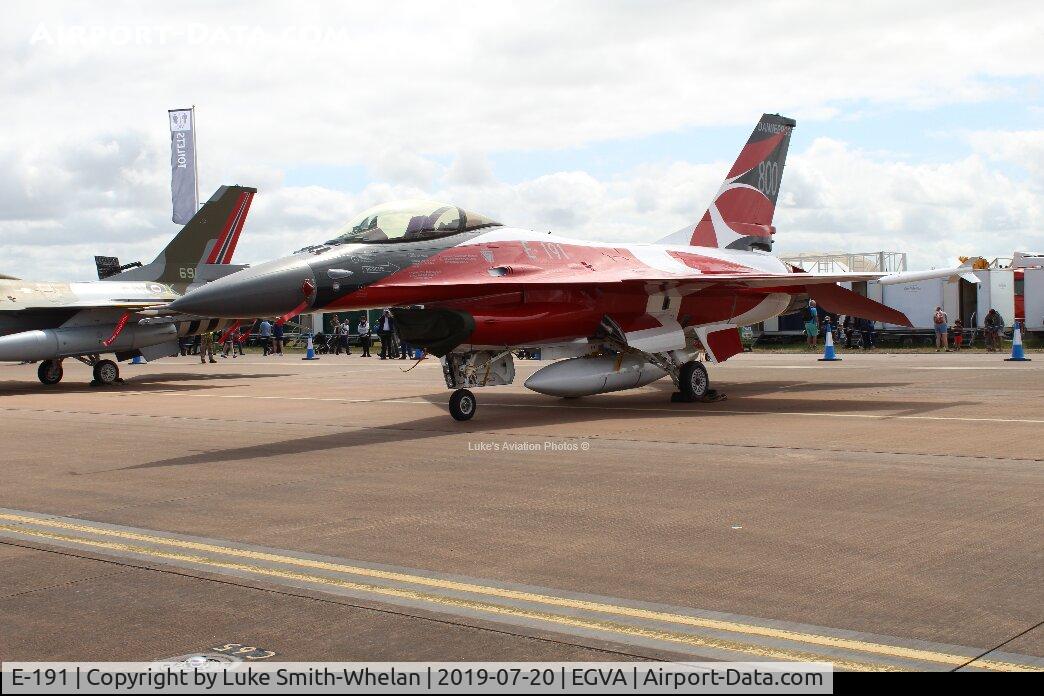 E-191, 1978 SABCA F-16AM Fighting Falcon C/N 6F-18, At RIAT 2019