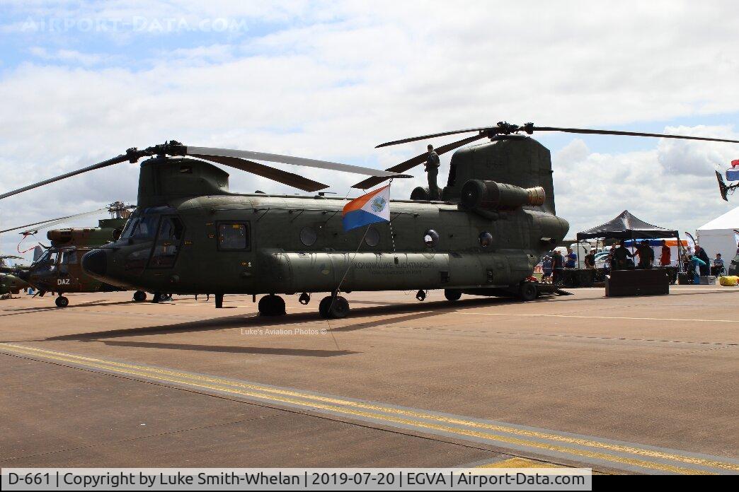 D-661, Boeing CH-47D Chinook C/N M.3661/NL-001, At RIAT 2019