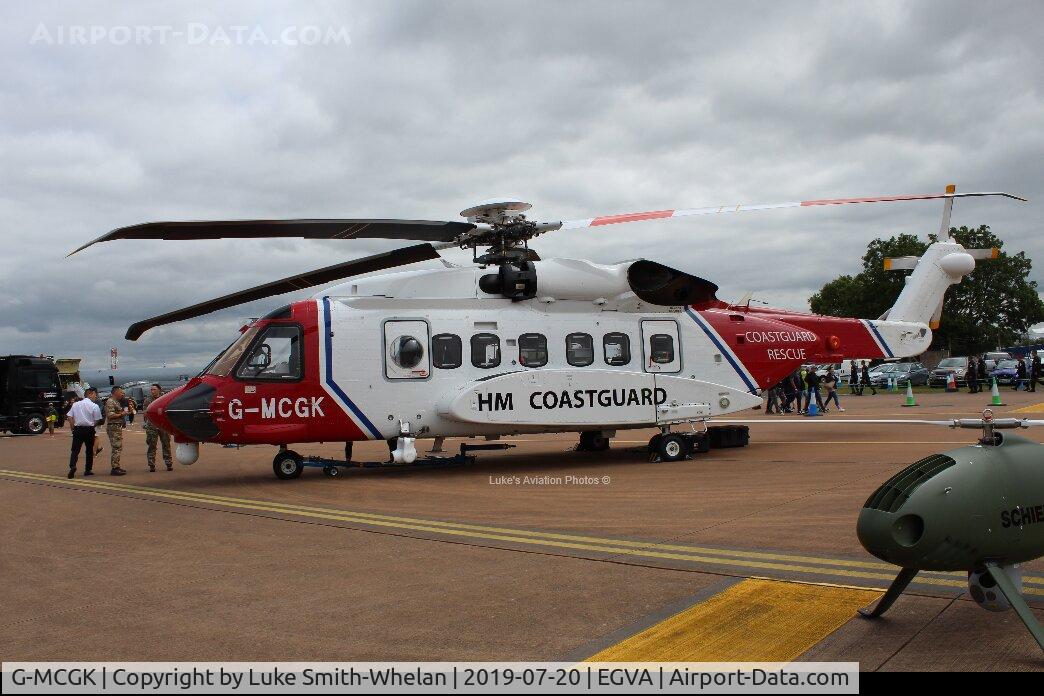 G-MCGK, 2014 Sikorsky S-92A C/N 920251, At RIAT 2019