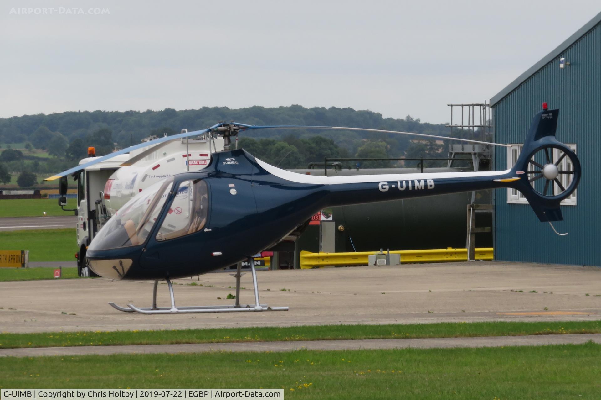 G-UIMB, 2011 Guimbal Cabri G2 C/N 1028, Rolled out prior to take-off at Kemble