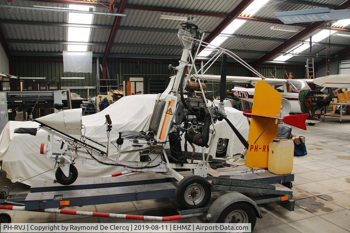 PH-RVJ, 1984 Bensen B-8M Gyrocopter C/N RJC 1, Build by R.J. Carter, preserved at gyrocopter museum Midden Zeeland.