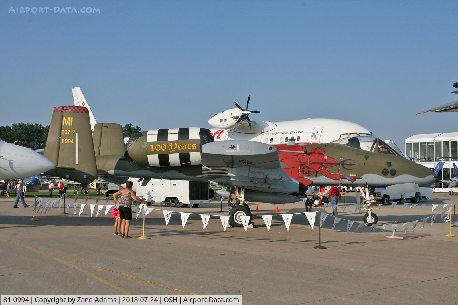 81-0994, 1981 Fairchild Republic A-10C Thunderbolt II C/N A10-0689, 2018 EAA AirVenture - Oshkosh. Wisconsin.