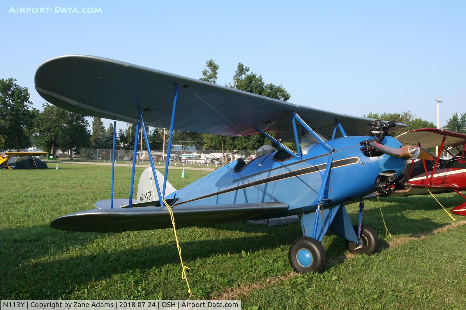 N113Y, Waco RNF C/N 3297, 2018 EAA AirVenture - Oshkosh. Wisconsin