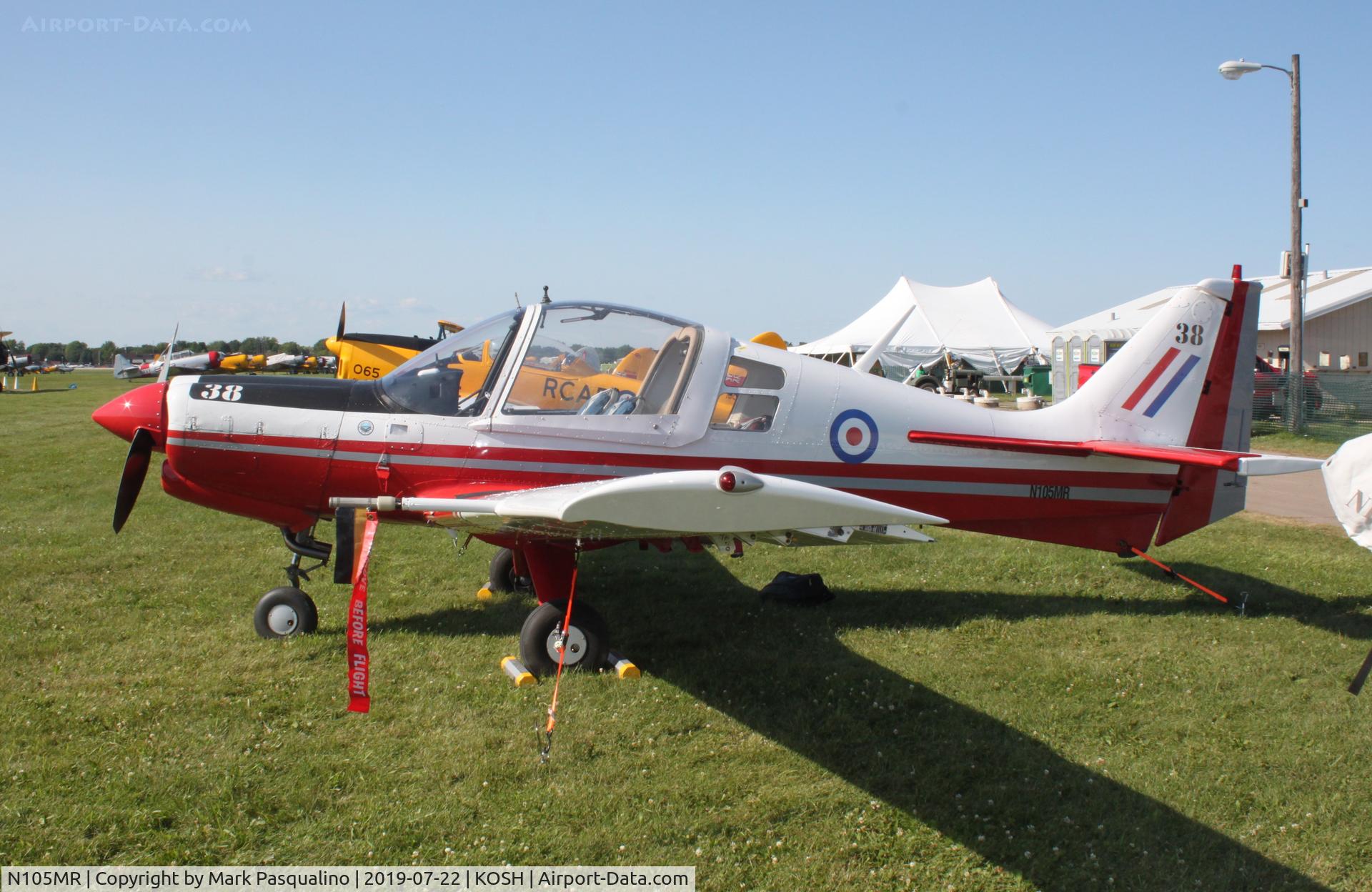 N105MR, 1971 Scottish Aviation Sk.61D Bulldog C/N BH100/138, Scottish Aviation Sk.61D Bulldog