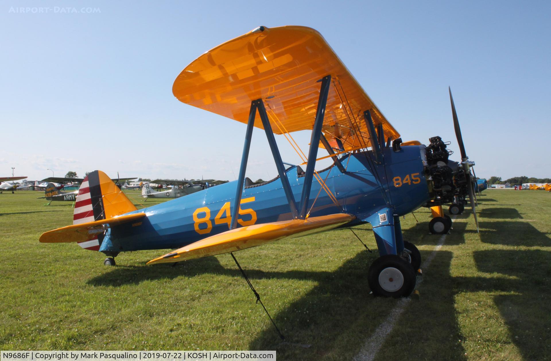 N9686F, 1941 Boeing PT-17 Kaydet (A75N1) C/N 75-677, Stearman