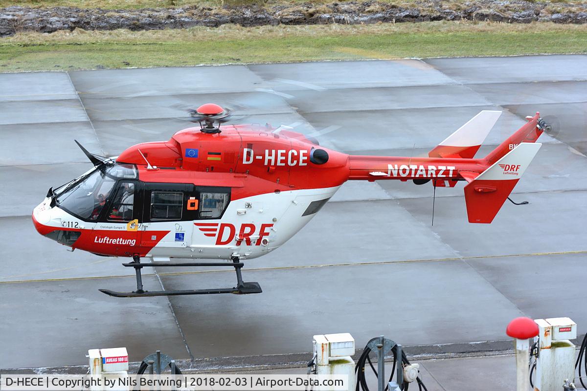 D-HECE, Eurocopter-Kawasaki BK-117B-2 C/N 7244, D-HECE at Husum Airfield