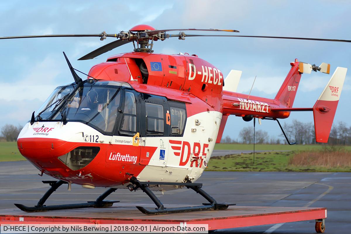 D-HECE, Eurocopter-Kawasaki BK-117B-2 C/N 7244, D-HECE at Husum Airfield