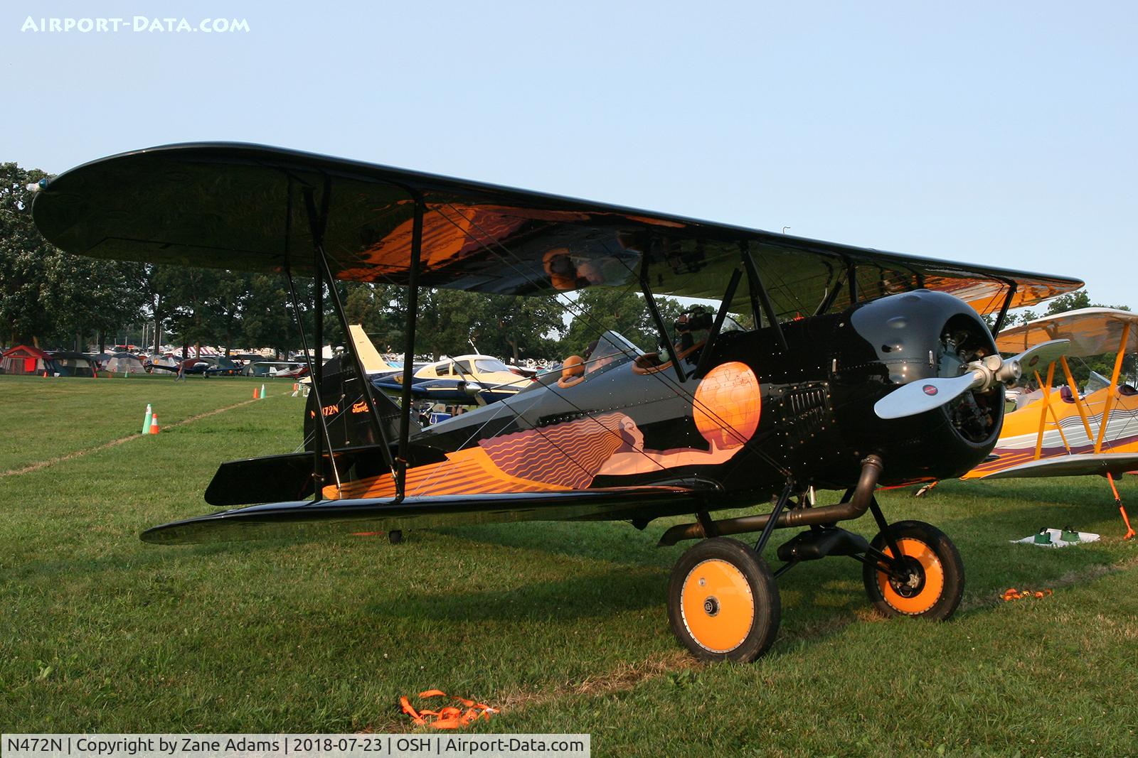 N472N, 1929 Travel Air D-4-D C/N 1362, 2018 EAA AirVenture - Oshkosh. Wisconsin
