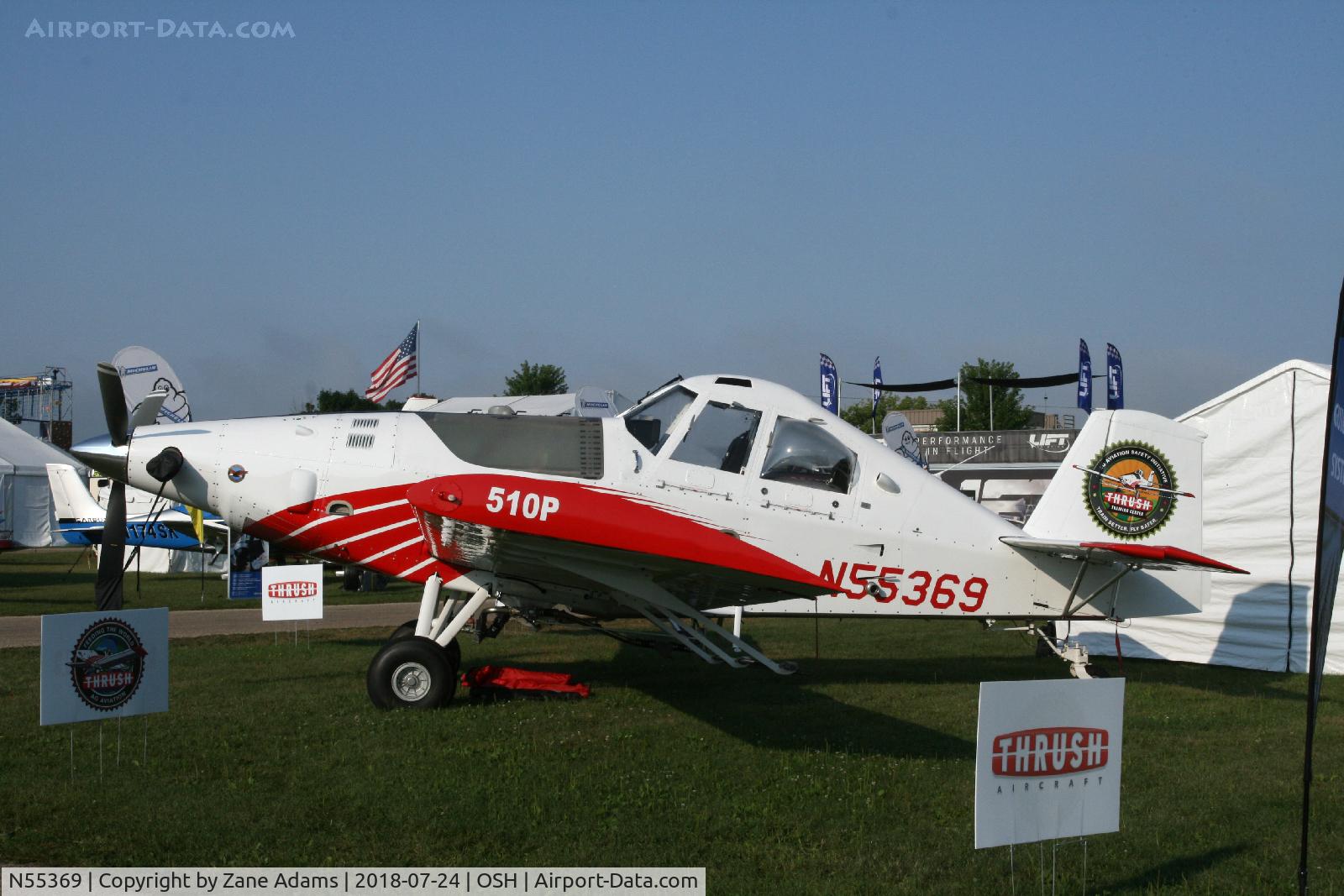 N55369, 2018 Thrush Aircraft Inc S2R-T34 C/N T34-468DC, 2018 EAA AirVenture - Oshkosh. Wisconsin