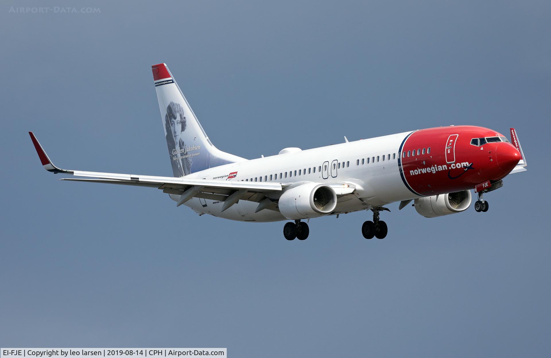 EI-FJE, 2011 Boeing 737-8JP C/N 39420, Copenhagen 14.8.2019 on final to R-22L