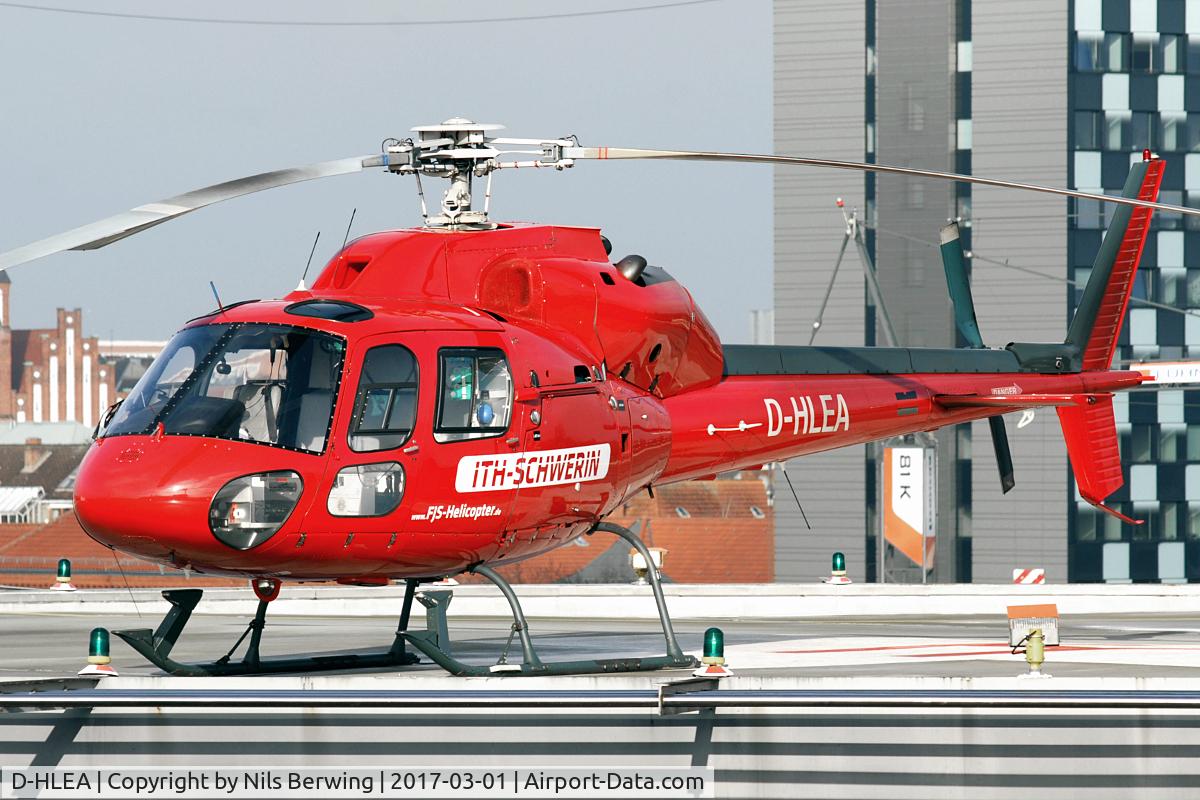 D-HLEA, Aerospatiale AS-355F-2 Ecureuil 2 C/N 5378, Christoph Schwerin at UKSH Kiel