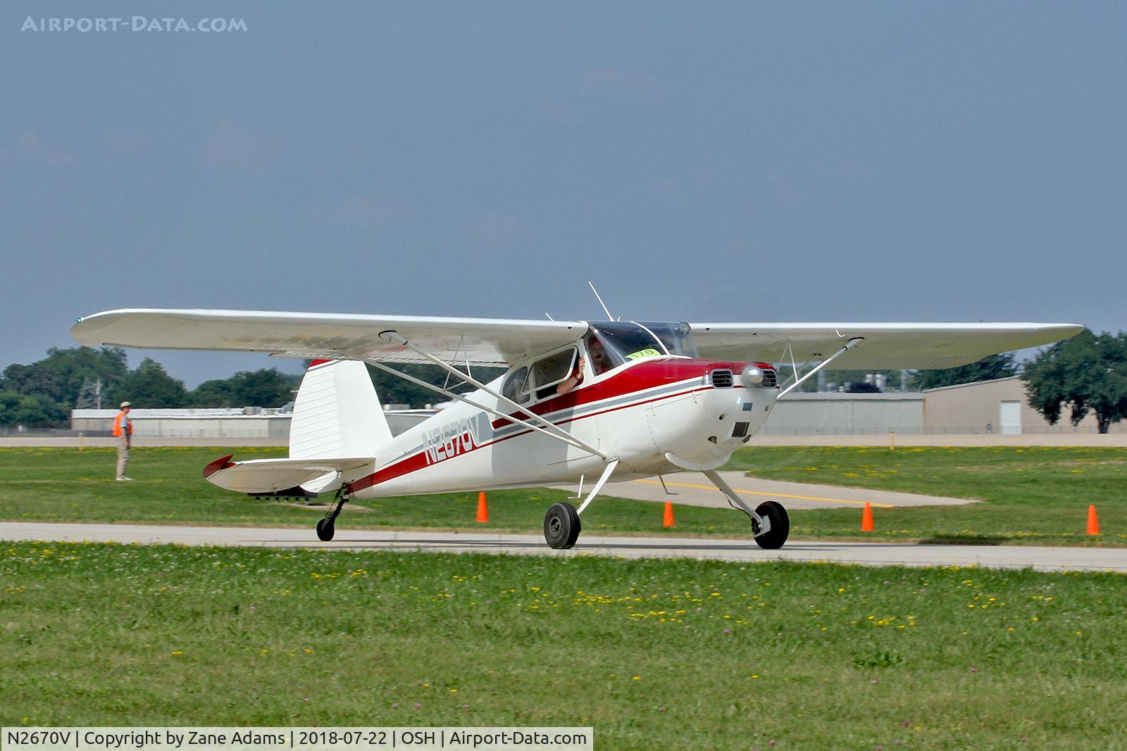 N2670V, 1948 Cessna 170 C/N 18180, 2018 EAA AirVenture - Oshkosh. Wisconsin