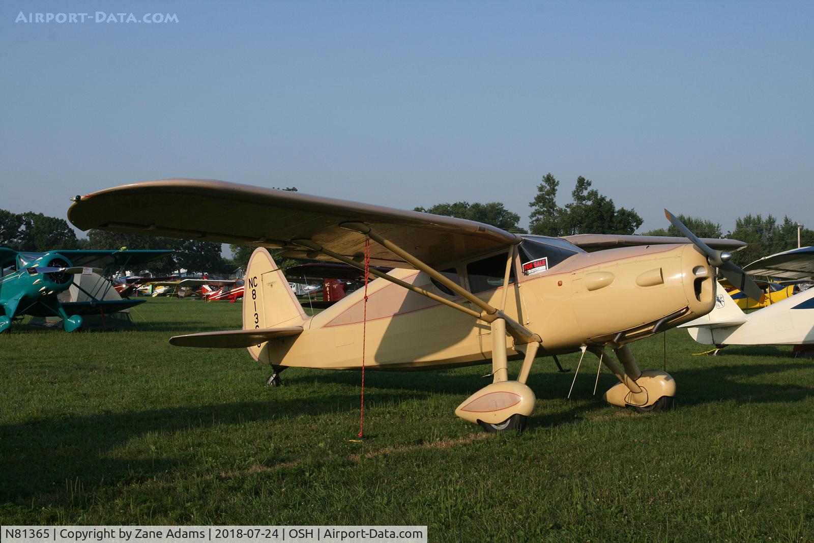 N81365, 1946 Fairchild 24R-46 C/N R46265, 2018 EAA AirVenture - Oshkosh. Wisconsin