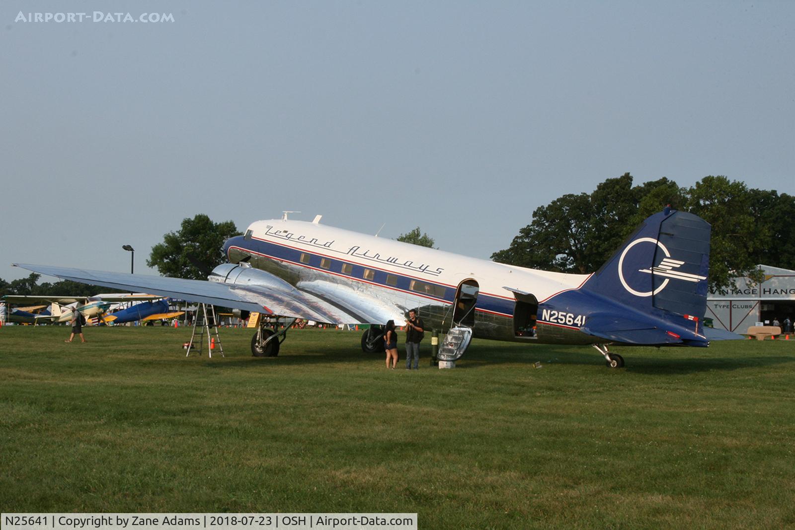 N25641, 1943 Douglas DC3C-S4C4G (C-47) C/N 9059, 2018 EAA AirVenture - Oshkosh. Wisconsin