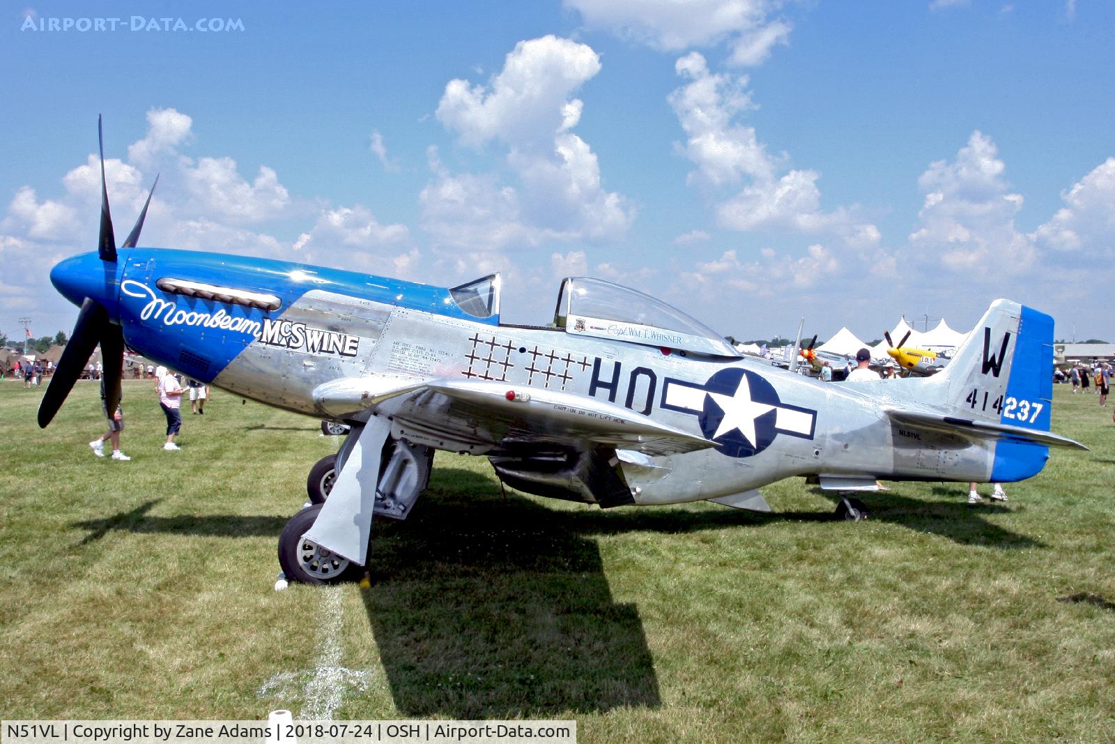 N51VL, 1944 North American F-51D Mustang C/N 122-40196, 2018 EAA AirVenture - Oshkosh. Wisconsin