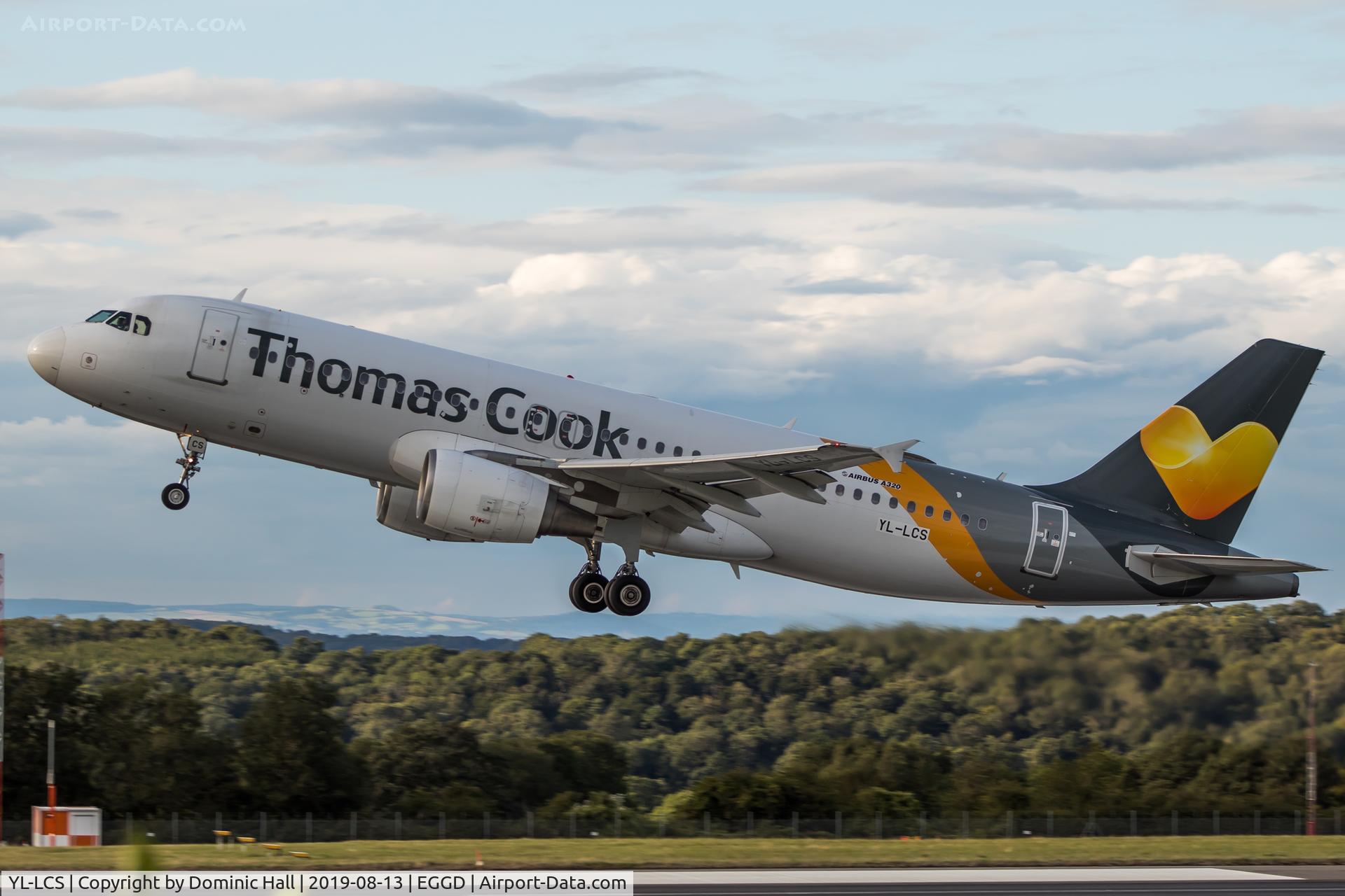 YL-LCS, 1995 Airbus A320-214 C/N 566, Departing RWY 27
