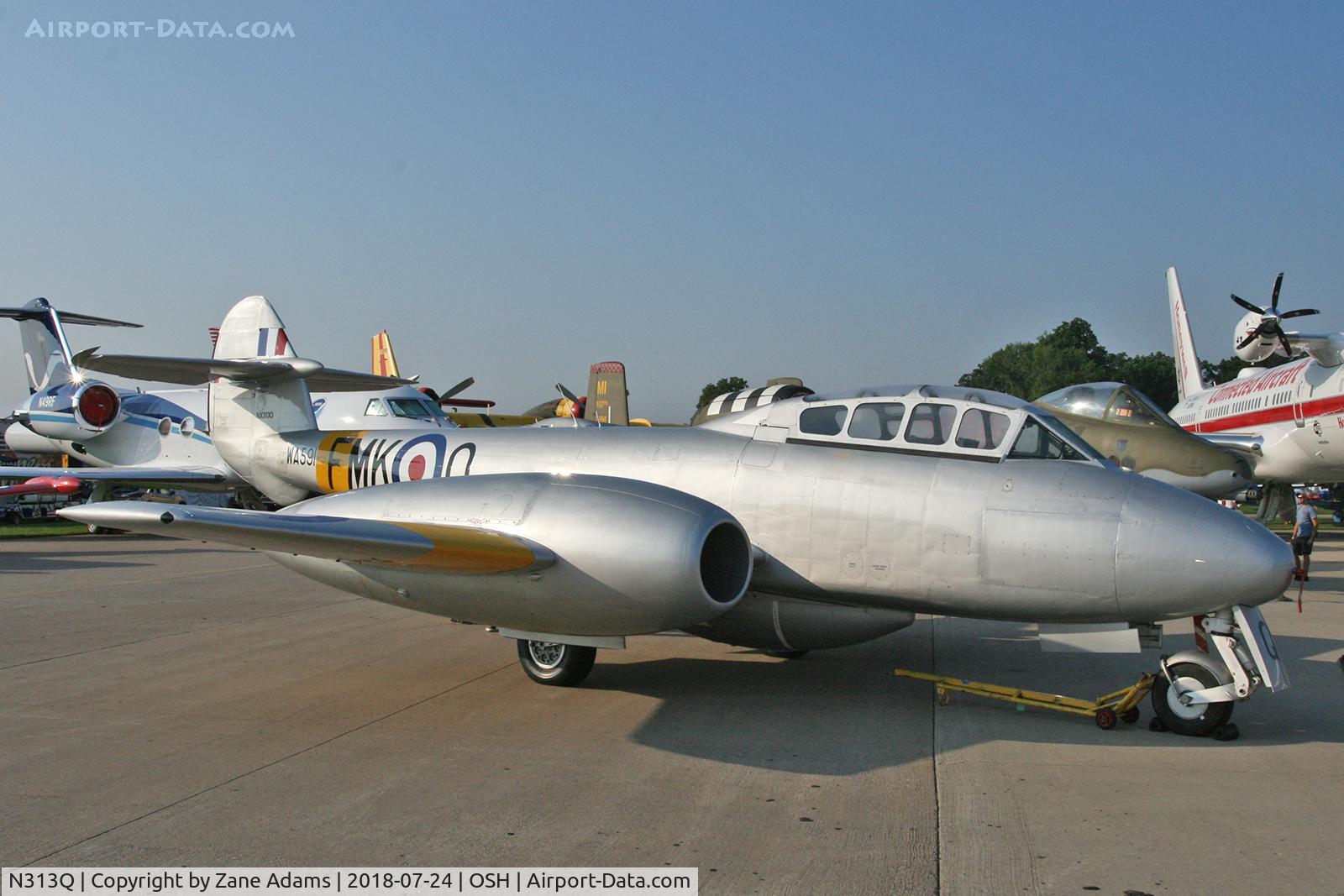 N313Q, 1949 Gloster Meteor T.7 C/N G5/356460, EAA AirVenture - Oshkosh, Wisconsin.