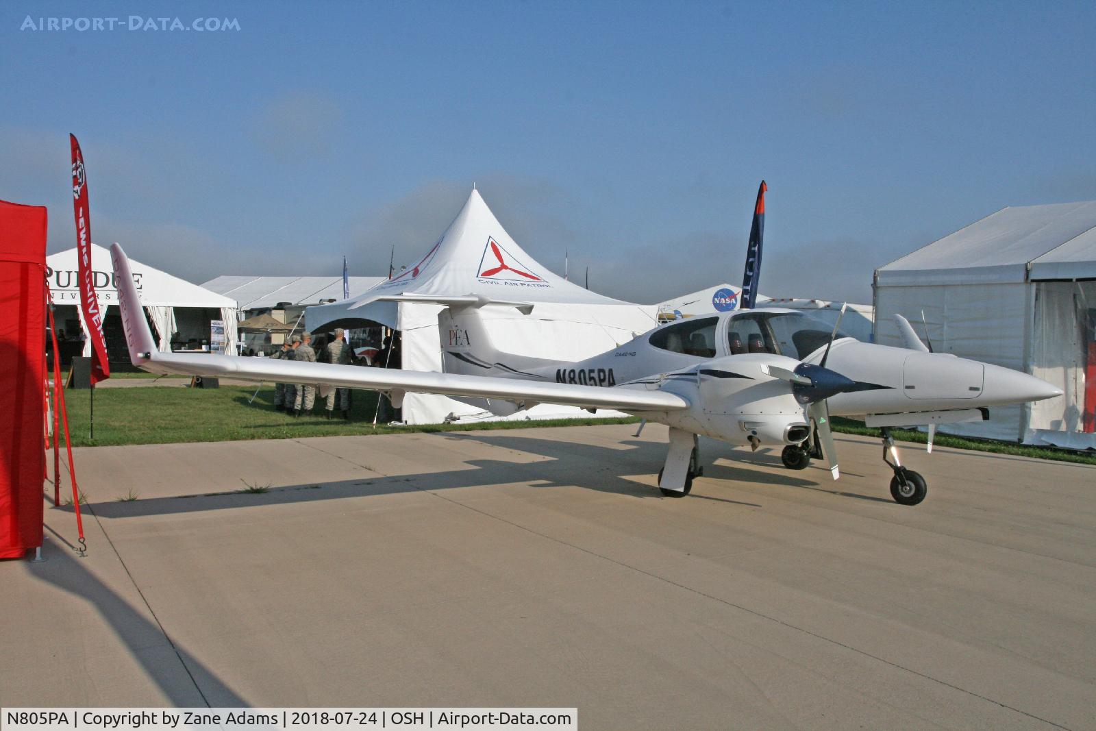 N805PA, 2008 Diamond DA-42 Twin Star C/N 42.321, EAA AirVenture - Oshkosh, Wisconsin.