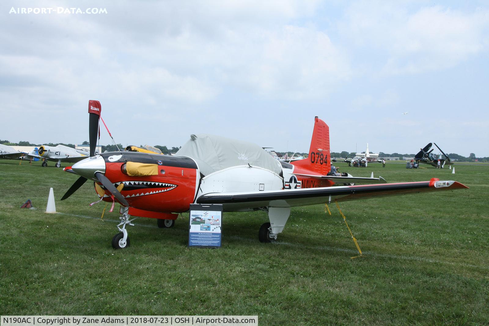 N190AC, 1973 Beech T-34C C/N 140784, EAA AirVenture - Oshkosh, Wisconsin.