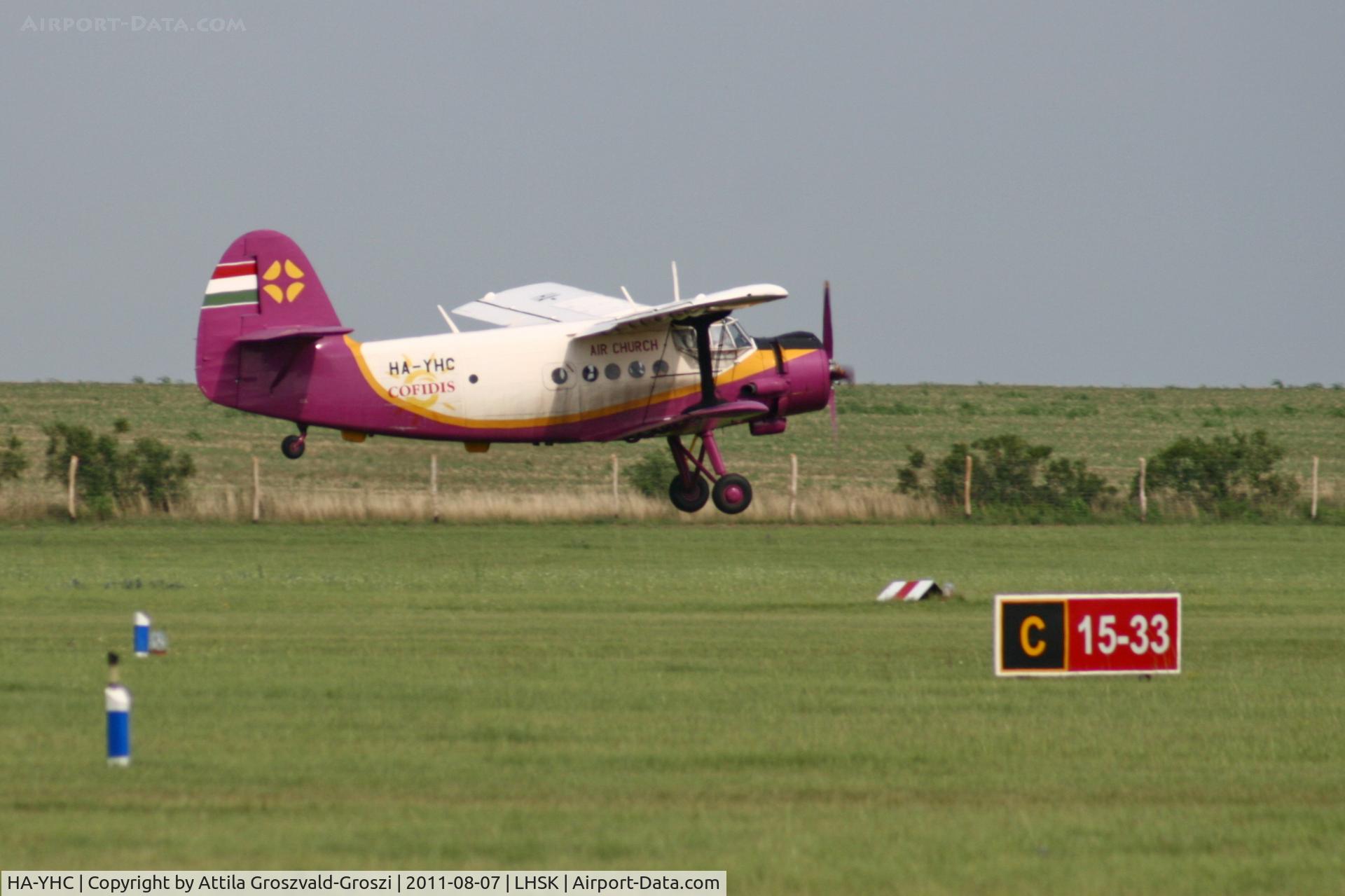HA-YHC, 1979 PZL-Mielec AN-2PF C/N 1G181-45, LHSK - Siofok-Kiliti Airport, Hungary