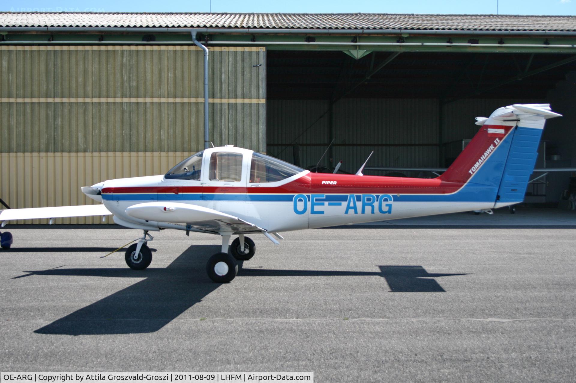 OE-ARG, Piper PA-38-112 Tomahawk Tomahawk C/N 38-81A0102, LHFM - Meidl Airport, Fertöszentmiklós, Hungary