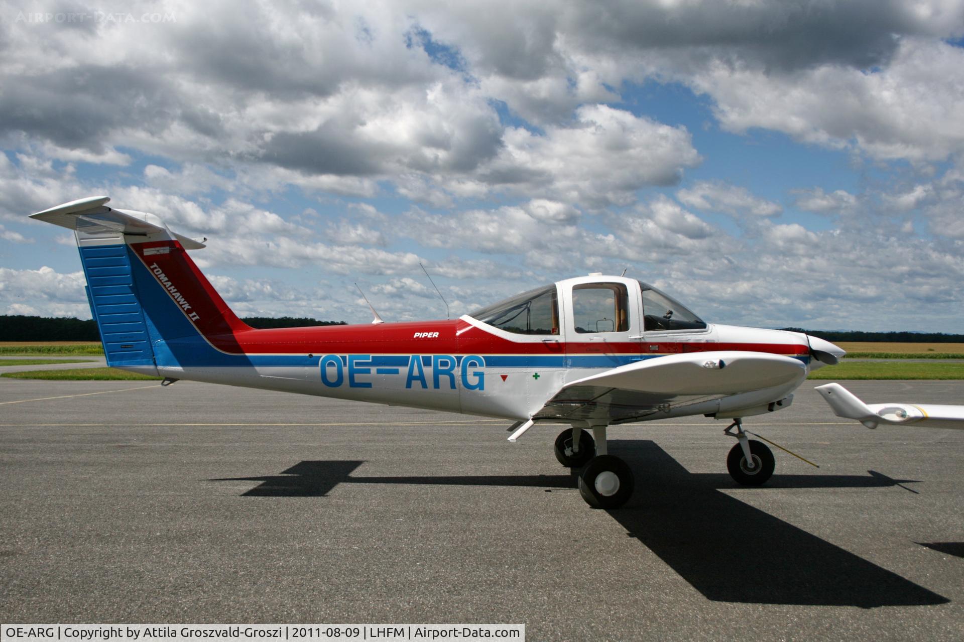 OE-ARG, Piper PA-38-112 Tomahawk Tomahawk C/N 38-81A0102, LHFM - Meidl Airport, Fertöszentmiklós, Hungary