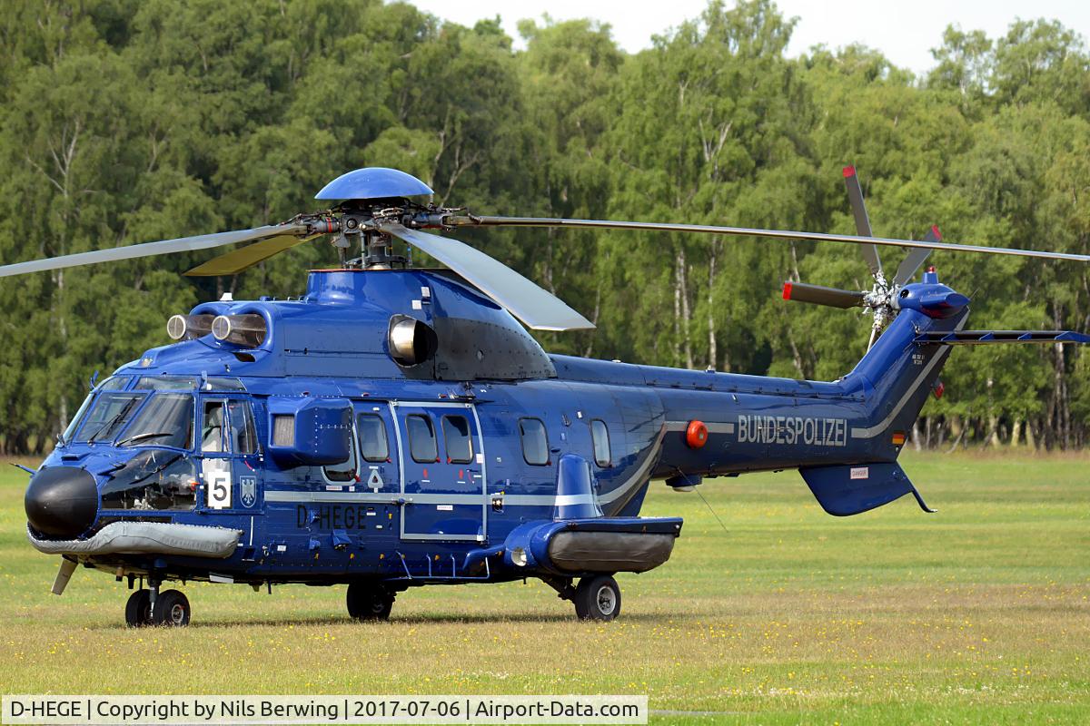 D-HEGE, Aérospatiale AS-332L-1 Super Puma C/N 2355, D-HEGE at Boberg Gliderfield