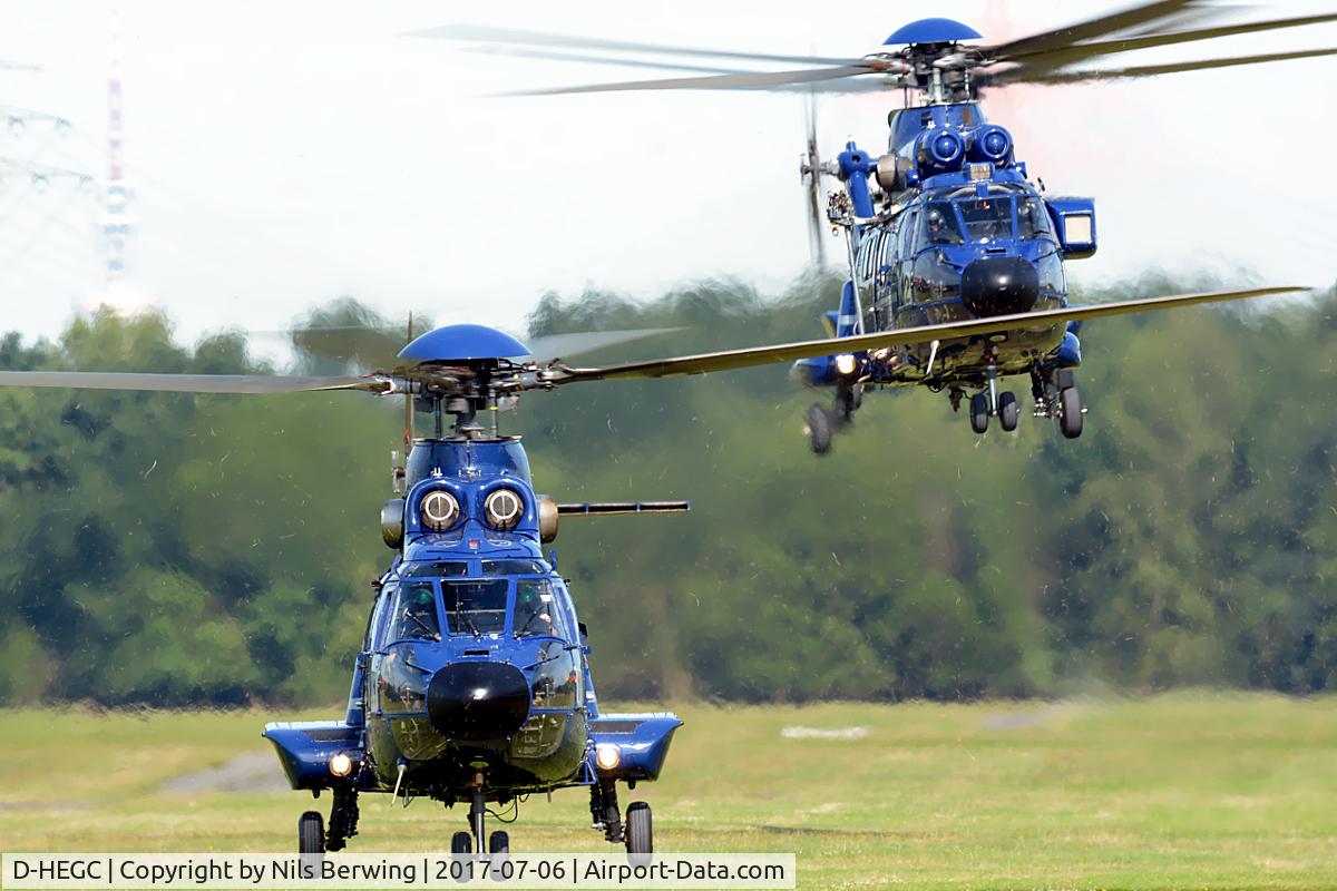 D-HEGC, Aerospatiale AS-332L-1 Super Puma C/N 2268, D-HEGC at Boberg Gliderfield