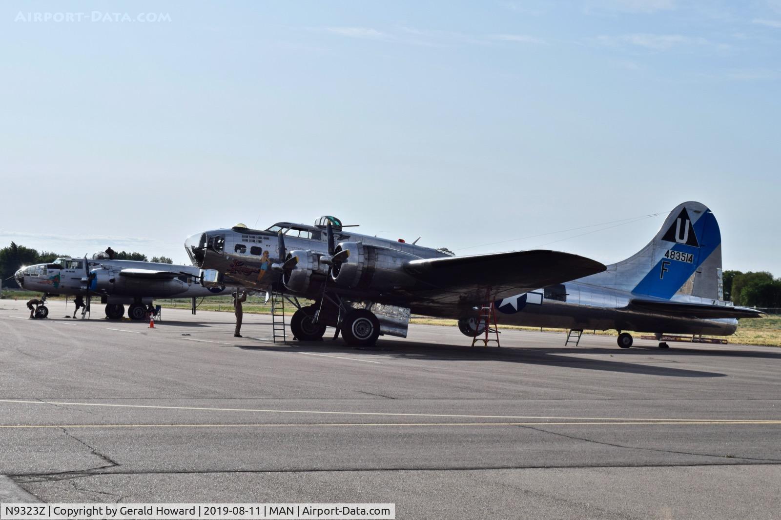 N9323Z, 1944 Boeing B-17G-85-DL Flying Fortress C/N 32155, B-17G & B-25J pre flight for morning rides.