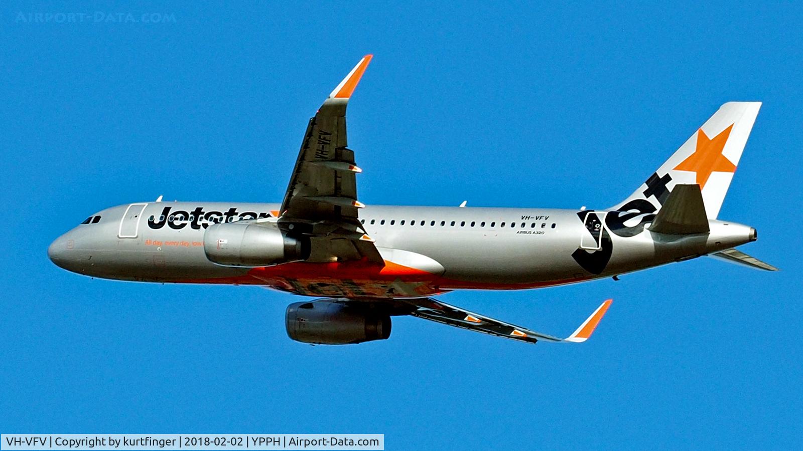 VH-VFV, 2013 Airbus A320-232 C/N 5858, Airbus A320-232 Jetstar VH-VFV, departed runway o3YPPH 020218
