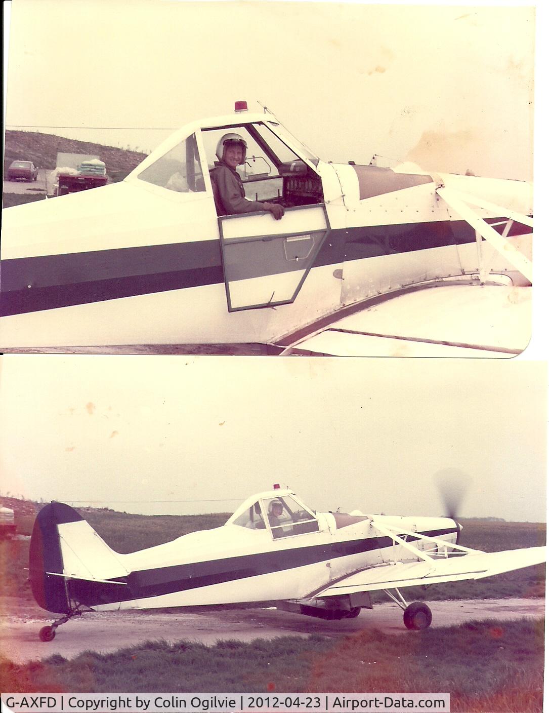 G-AXFD, 1966 Piper PA-25-235 Pawnee C/N 25-4018, Ropsley Airport Lincolnshire flown by Colin Ogilvie