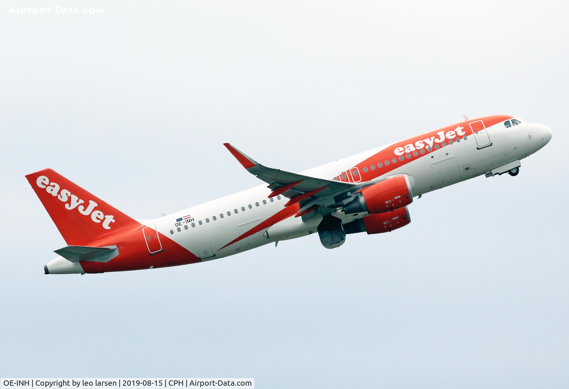 OE-INH, 2017 Airbus A320-214 C/N 7904, Copenhagen 15.8.2019 T/O R-22L