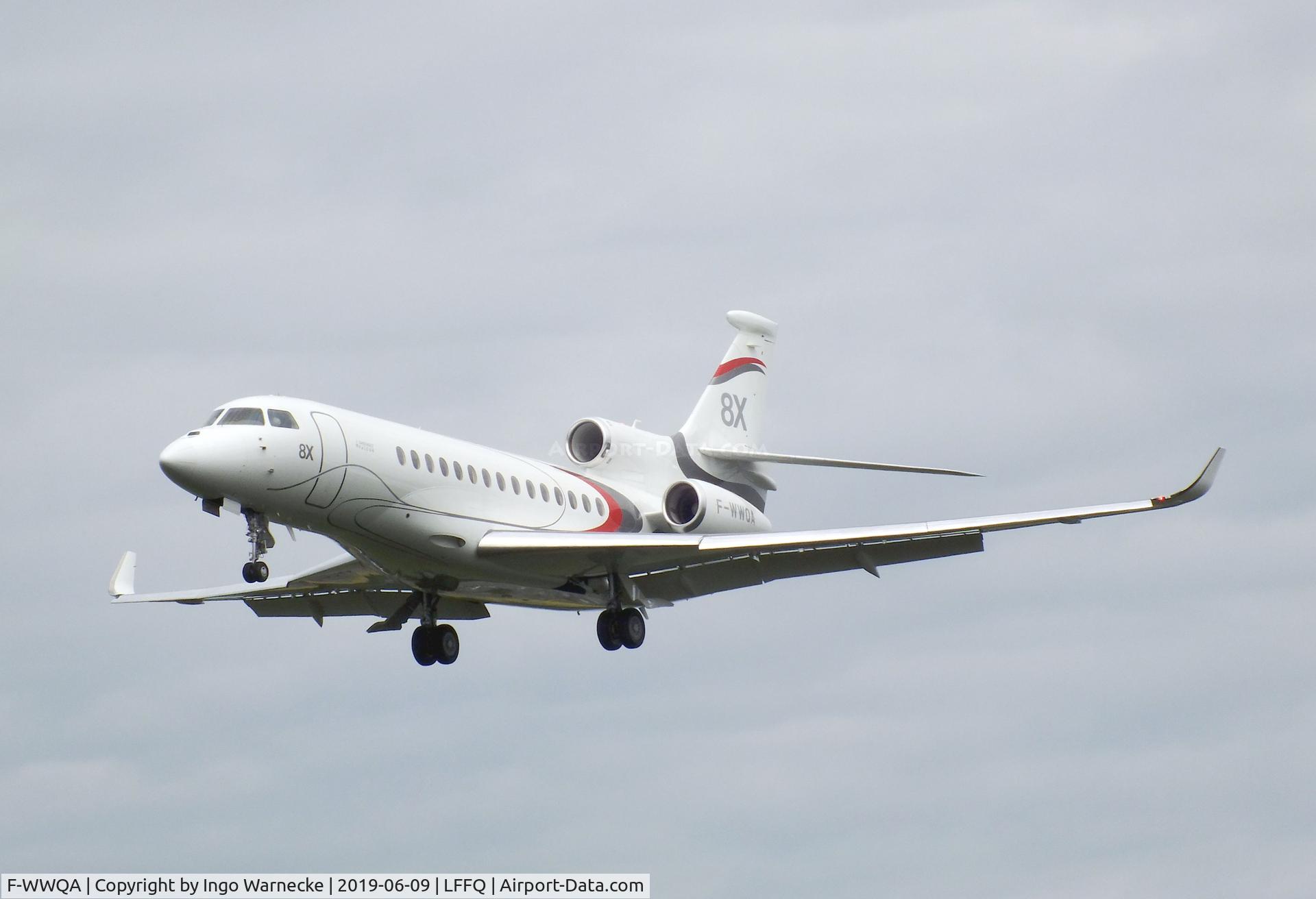 F-WWQA, 2014 Dassault Falcon 8X C/N 401, Dassault Falcon 8X at the meeting aerien 2019, La-Ferte-Alais