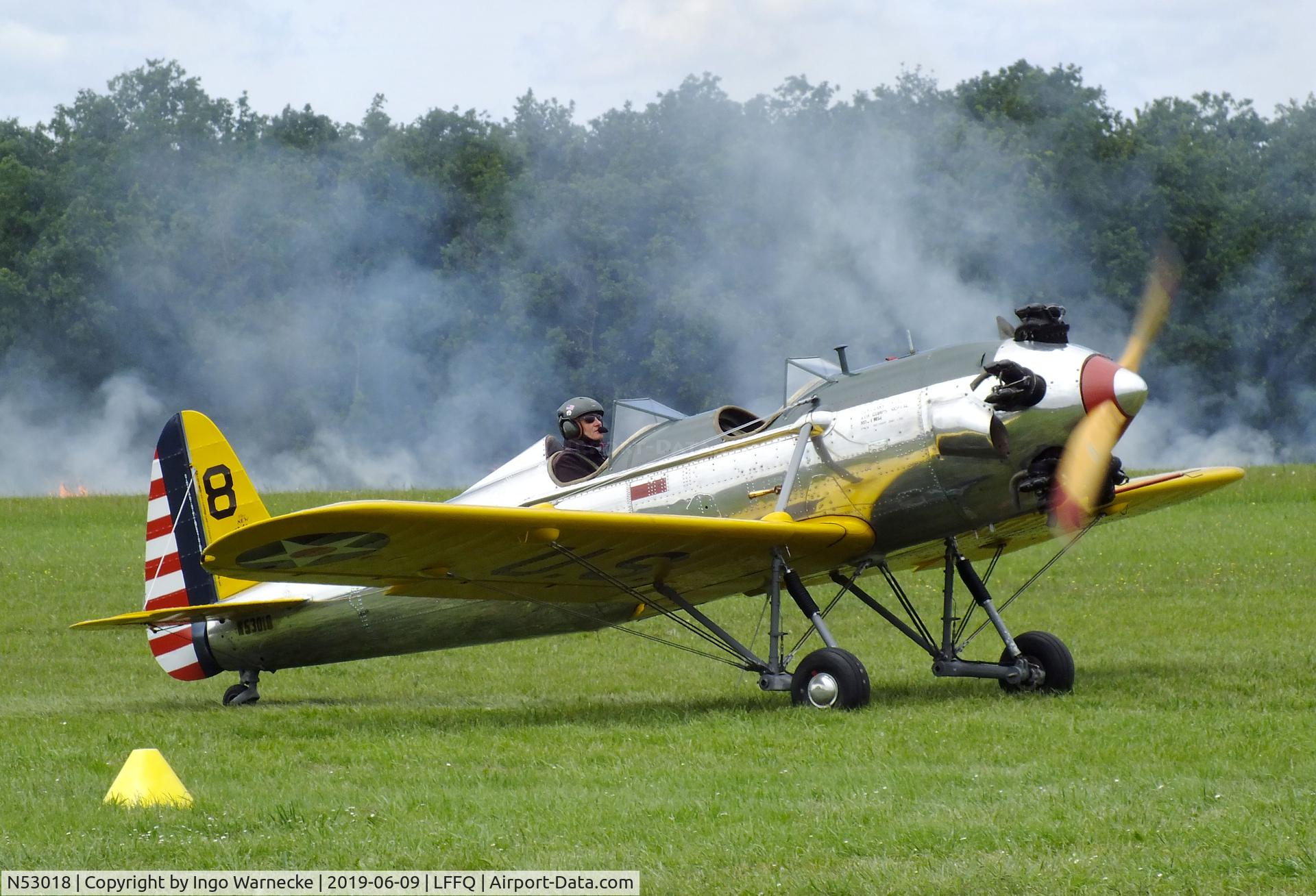 N53018, 1941 Ryan Aeronautical ST3KR C/N 1164, Ryan ST3KR (PT-22 Recruit) at the meeting aerien 2019, La-Ferte-Alais