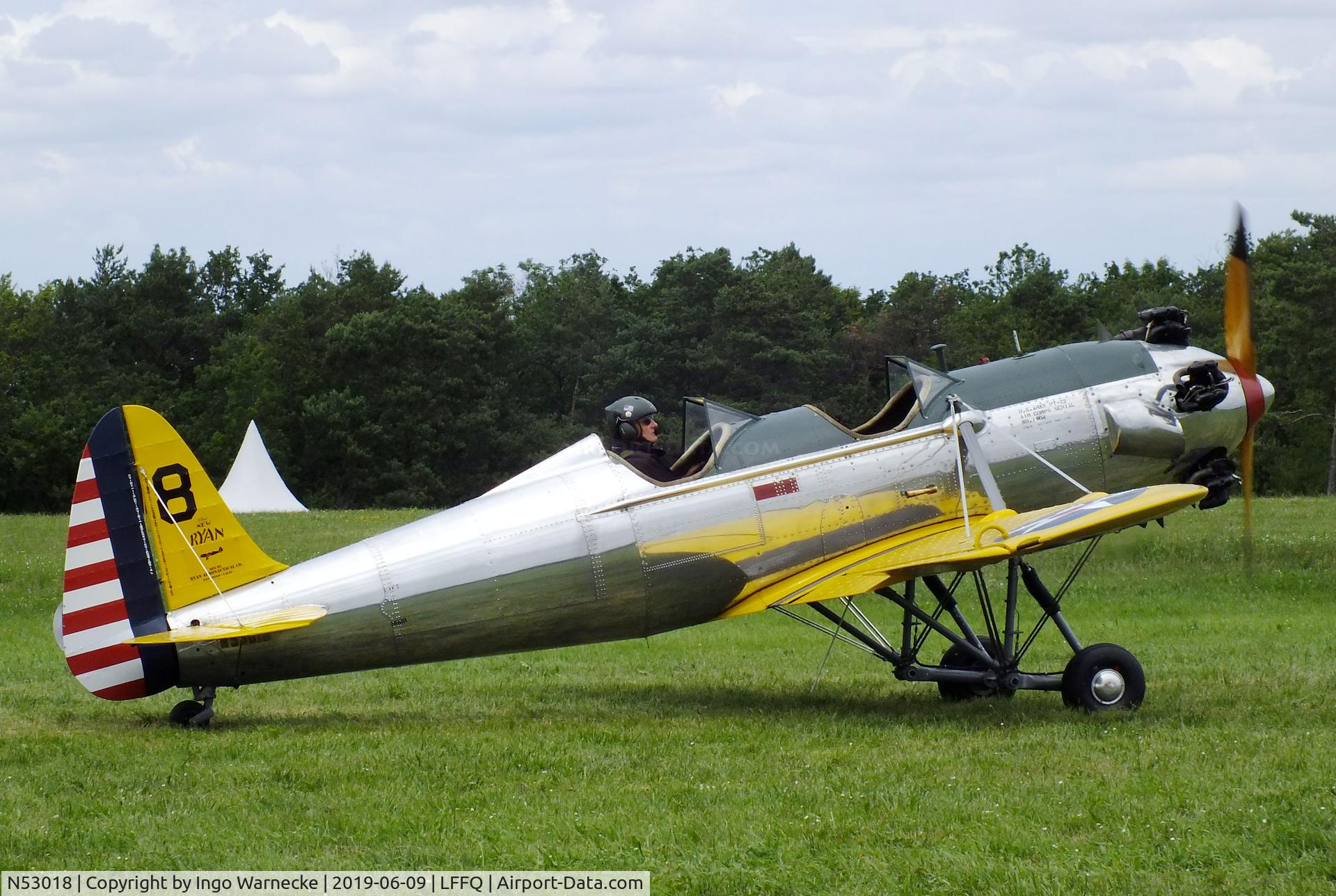 N53018, 1941 Ryan Aeronautical ST3KR C/N 1164, Ryan ST3KR (PT-22 Recruit) at the meeting aerien 2019, La-Ferte-Alais