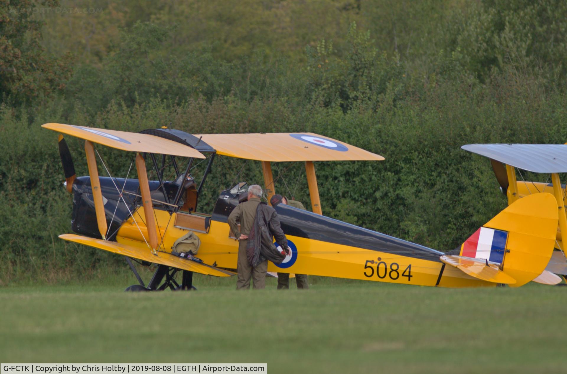 G-FCTK, 1941 De Havilland Canada DH-82C Tiger Moth C/N DHC883, 1941 Tiger Moth at the 'Gathering of Moths' Day 2019 at Old Warden