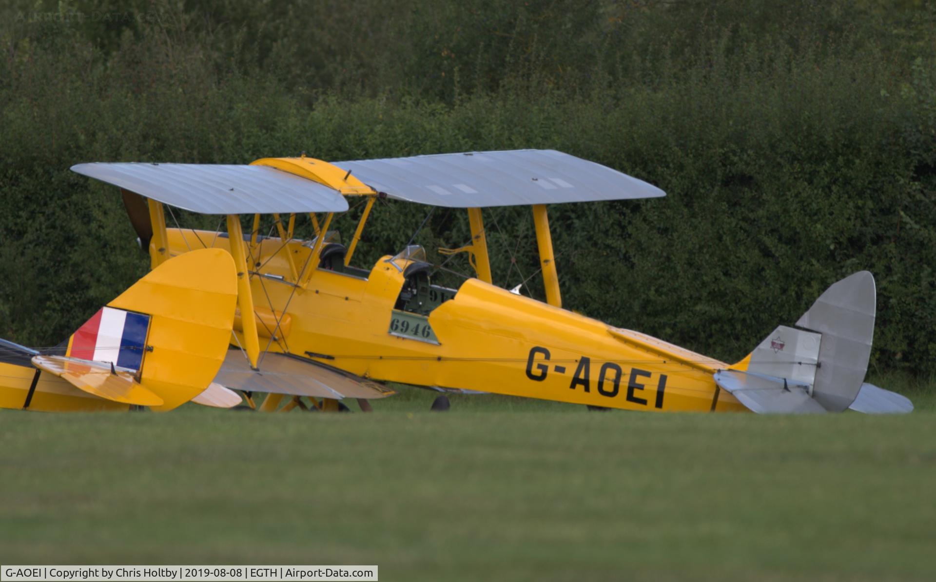 G-AOEI, 1939 De Havilland DH-82A Tiger Moth II C/N 82196/N6946, 1938 Tiger Moth at the 'Gathering of Moths' Day 2019 at Old Warden