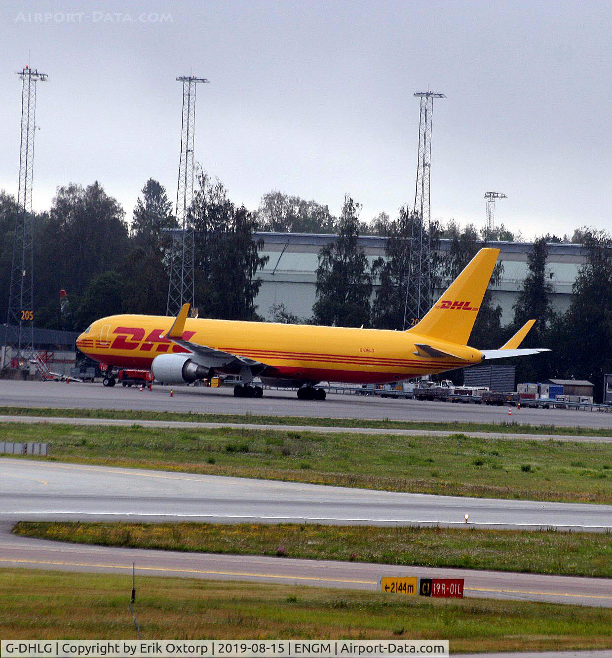 G-DHLG, 2009 Boeing 767-3JHF C/N 37807, G-DHLG in OSL