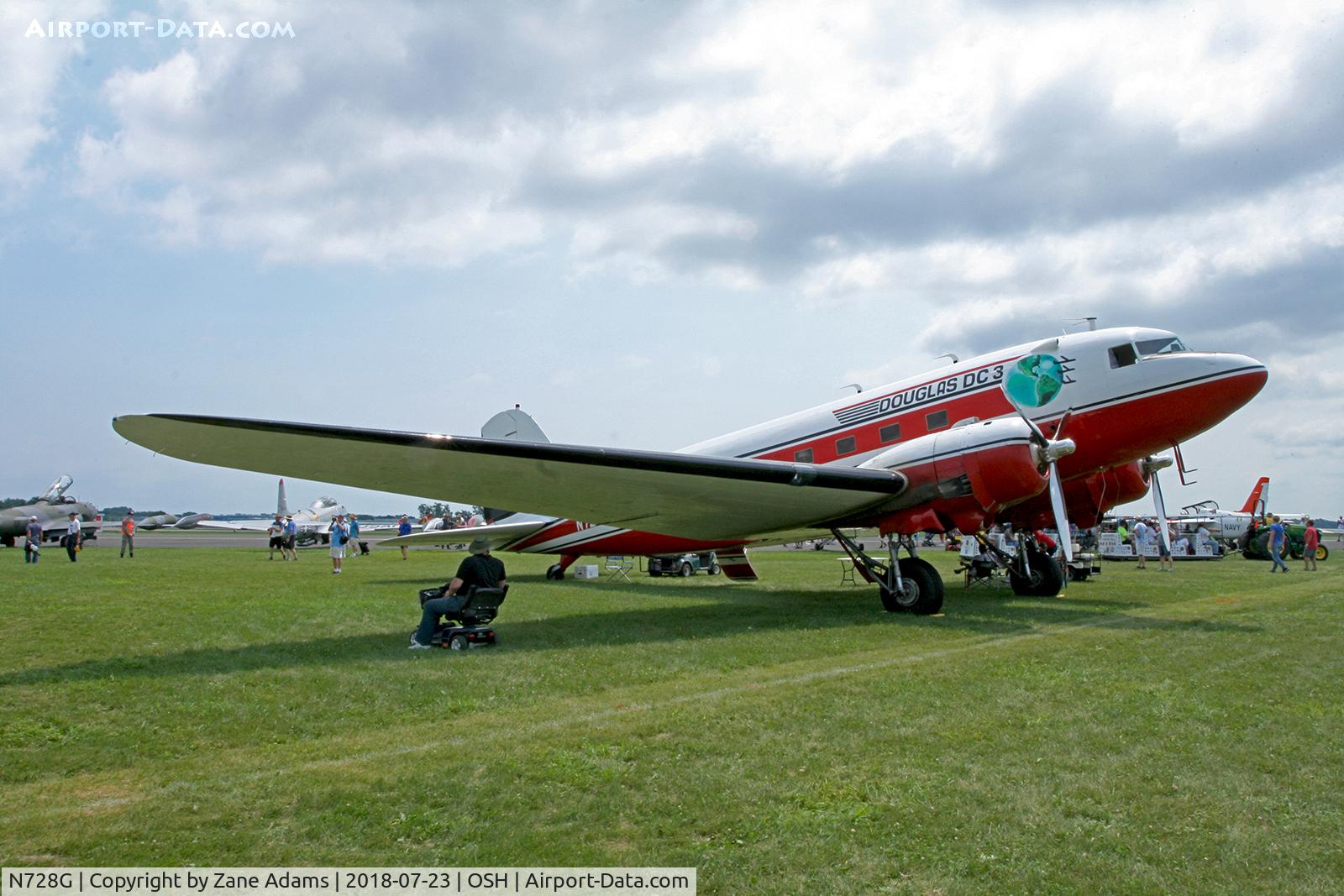 N728G, 1942 Douglas DC-3C (C-47-DL) C/N 4359, 2018 EAA AirVenture - Oshkosh, Wisconsin