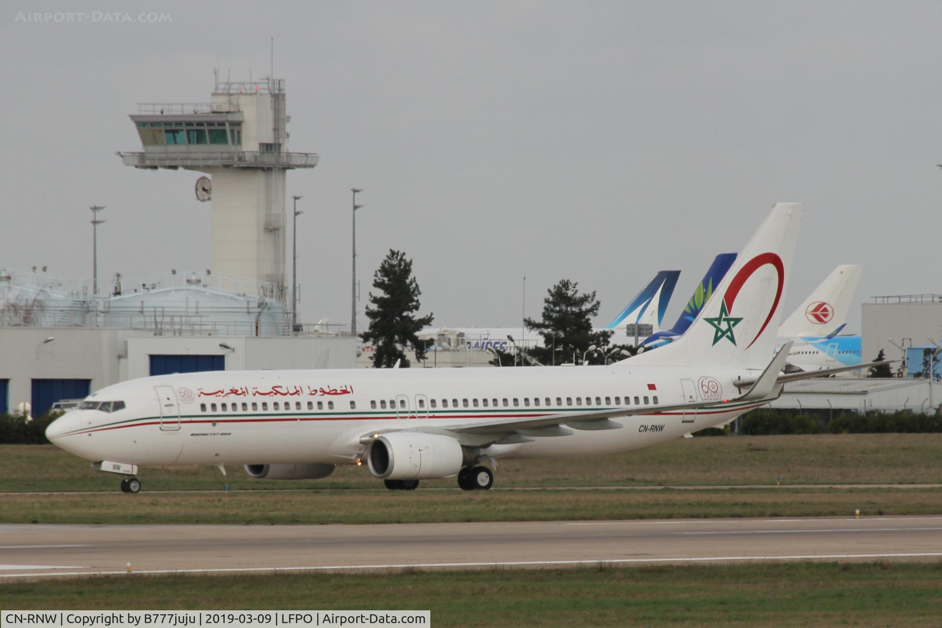CN-RNW, 2002 Boeing 737-8B6 C/N 33057, new 60 years stiker