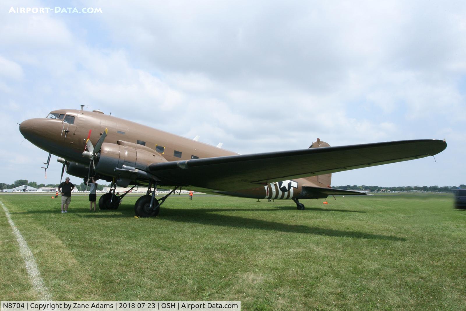 N8704, 1944 Douglas DC3C-S4C4G (TC-47B-30-DK) C/N 33048, 2018 EAA AirVenture - Oshkosh, Wisconsin
