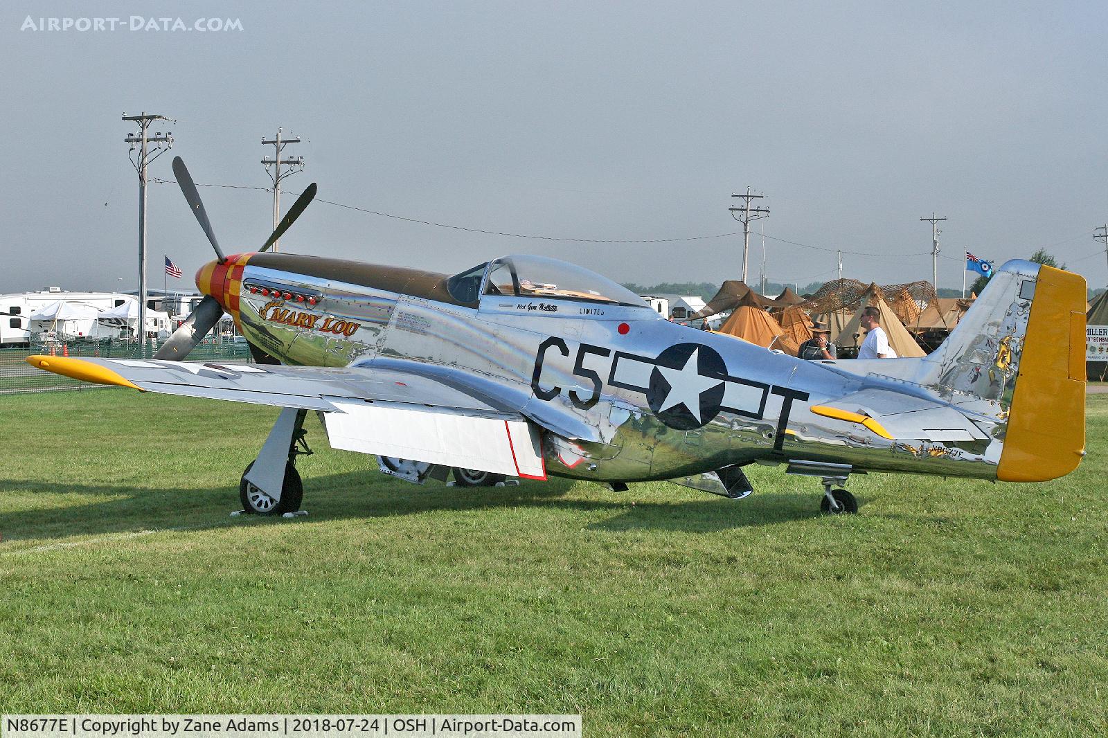 N8677E, 1944 North American F-51D Mustang C/N 44-74865, 2018 EAA AirVenture - Oshkosh, Wisconsin