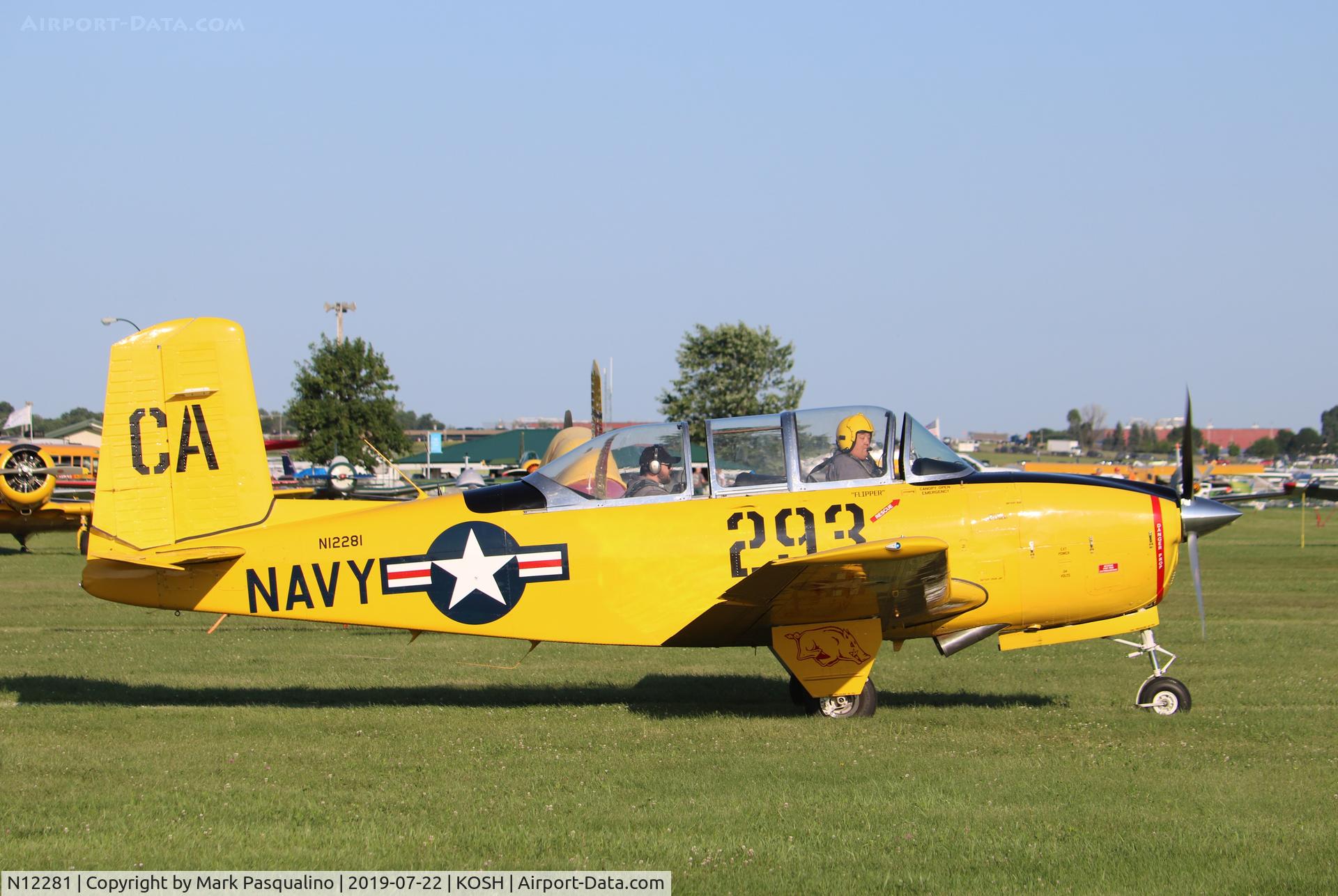 N12281, 1955 Beech T-34A (A45) Mentor Mentor C/N G-293, Beech T-34A
